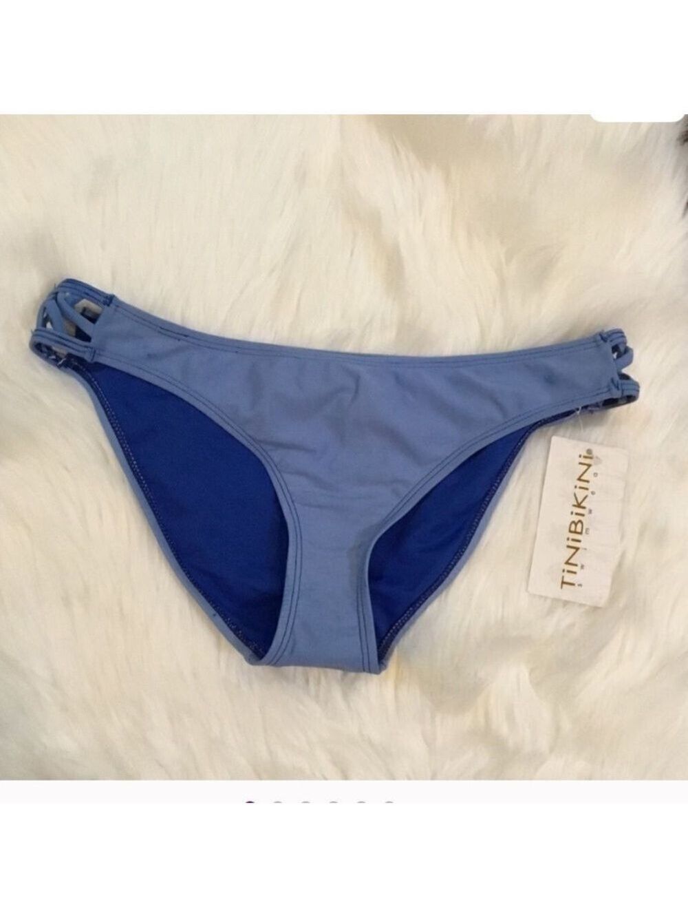 Women's TiniBikini Blue Bikini Bottoms Size L